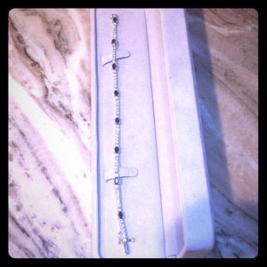 PRICE DROP New Sapphire/Diamond Tennis Bracelet